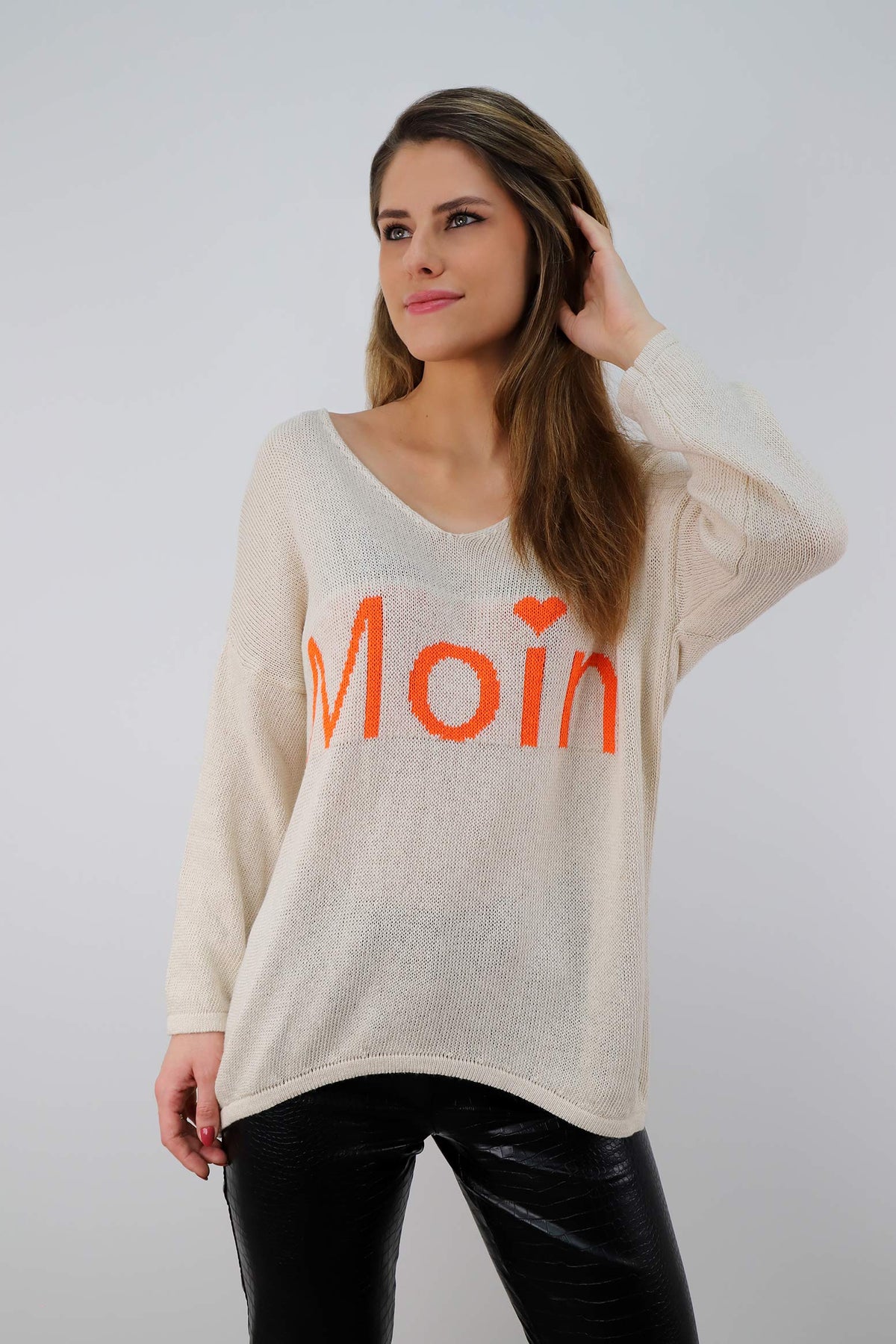 Pullover "Moin" - Creme