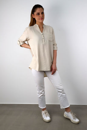 Viskose Bluse - Beige