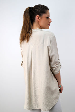 Viskose Bluse - Beige