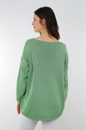 Pullover "Rainbow" - Limette/Grün
