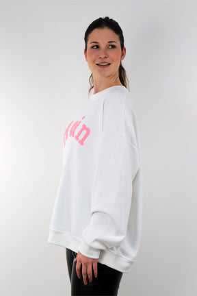 Sweatshirt "Moin" - Weiß