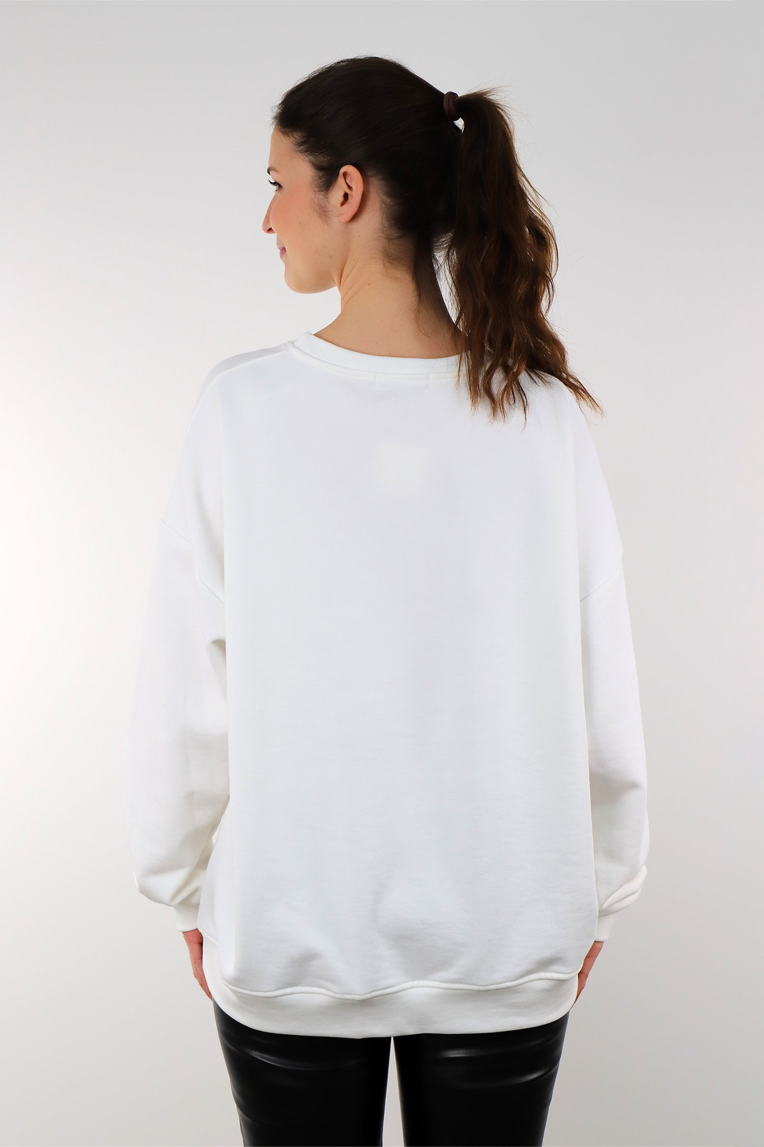 Sweatshirt "Moin" - Weiß
