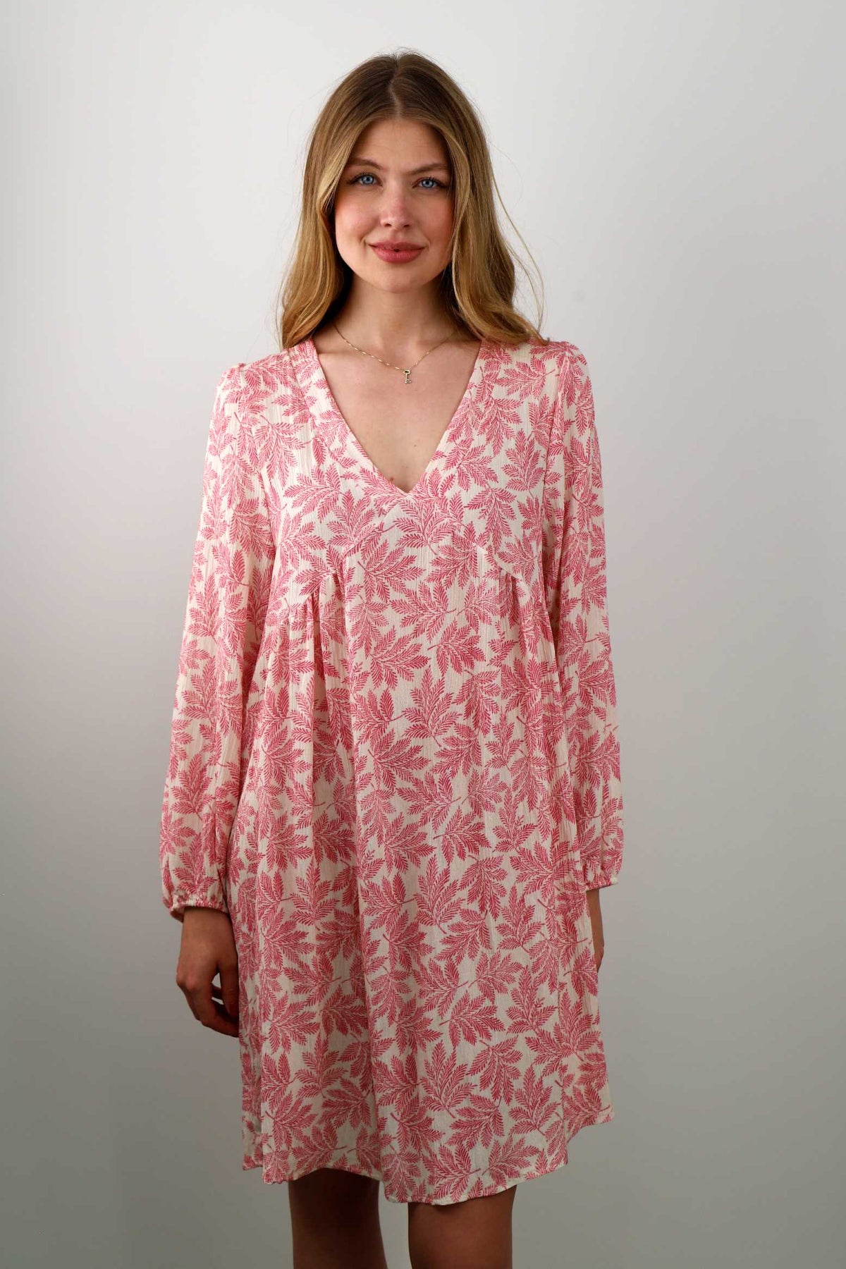 Kleid mit Print - Rosa