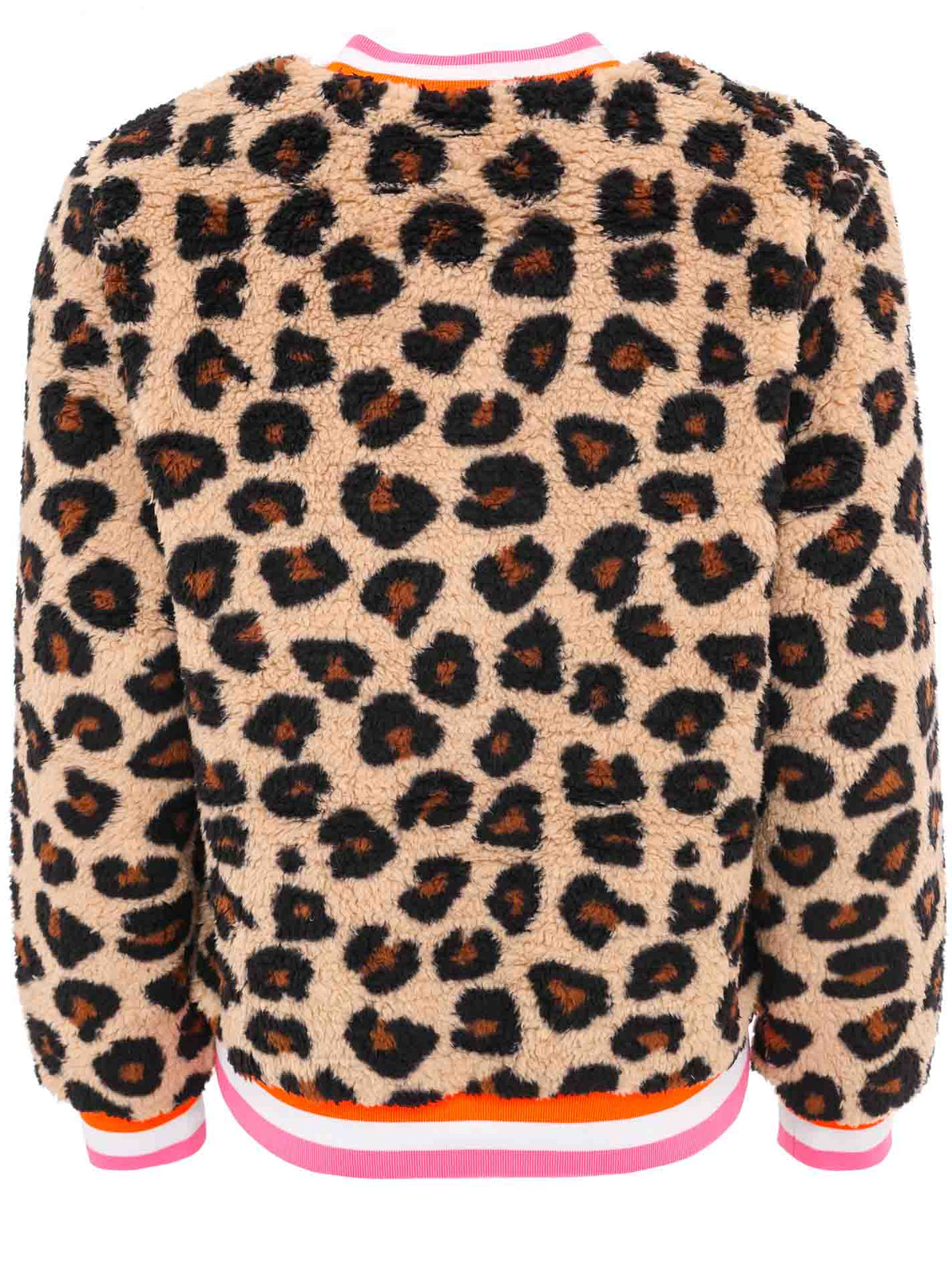 Zwillingsherz Plüsch-Jacke Teddy "Smile Everyday Leo" - Beige/Schwarz