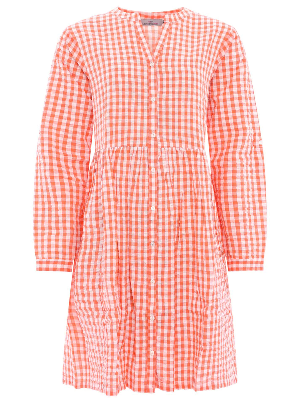 Zwillingsherz - Baumwoll Kleid - Orange