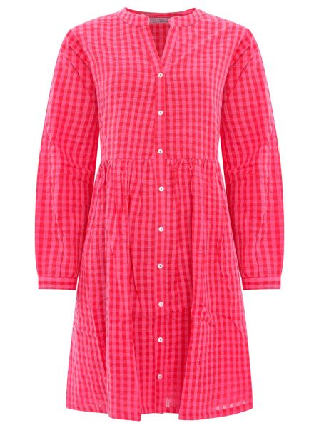 Zwillingsherz - Baumwoll Kleid - Pink/Rot