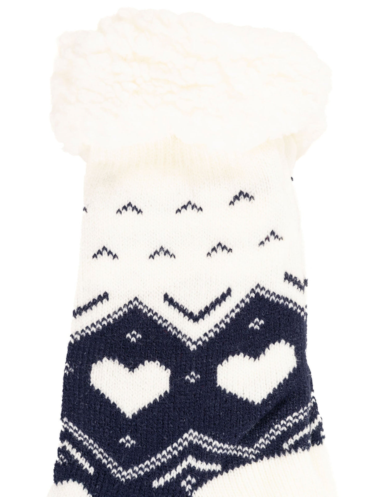 Zwillingsherz - Kuschelsocken Multi Herzen - Marine (1 Paar)