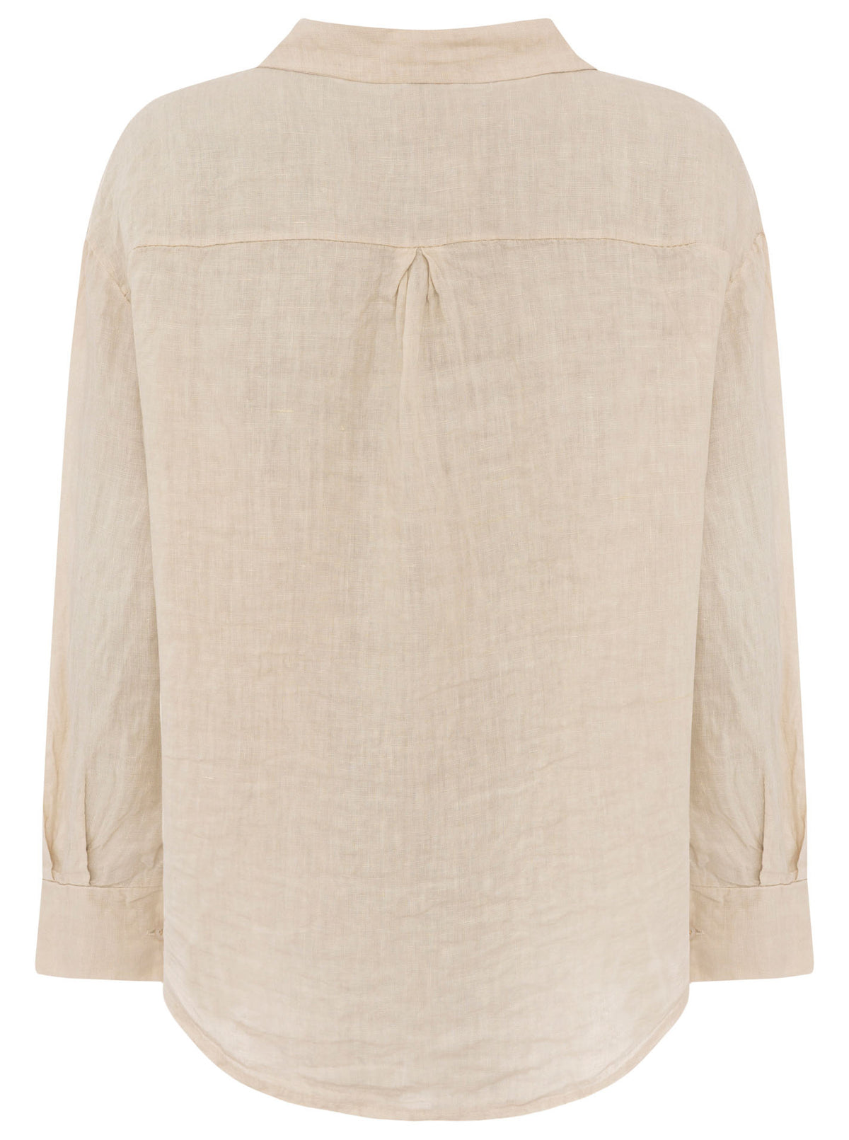 Zwillingsherz - 100% Leinen Bluse - "Neon" - Beige