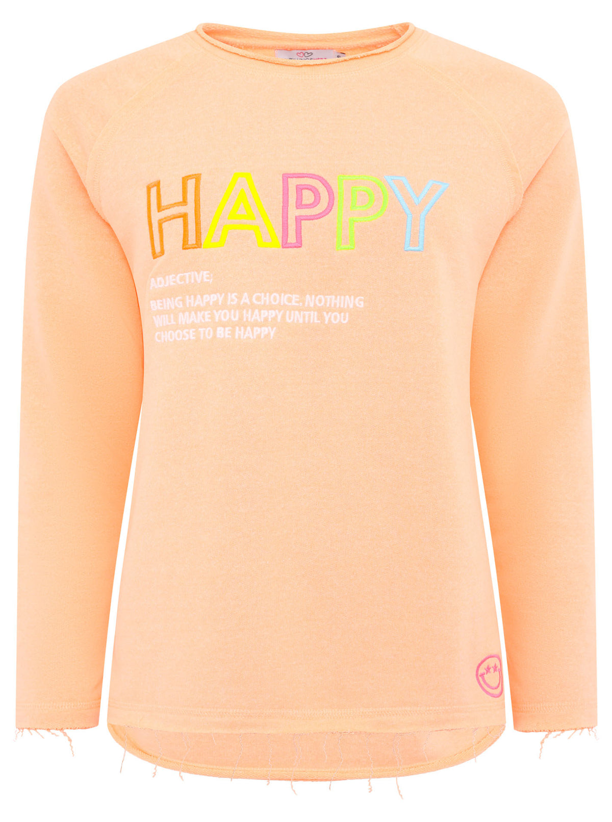 Zwillingsherz Sweatshirt/Pullover - Happy - Orange