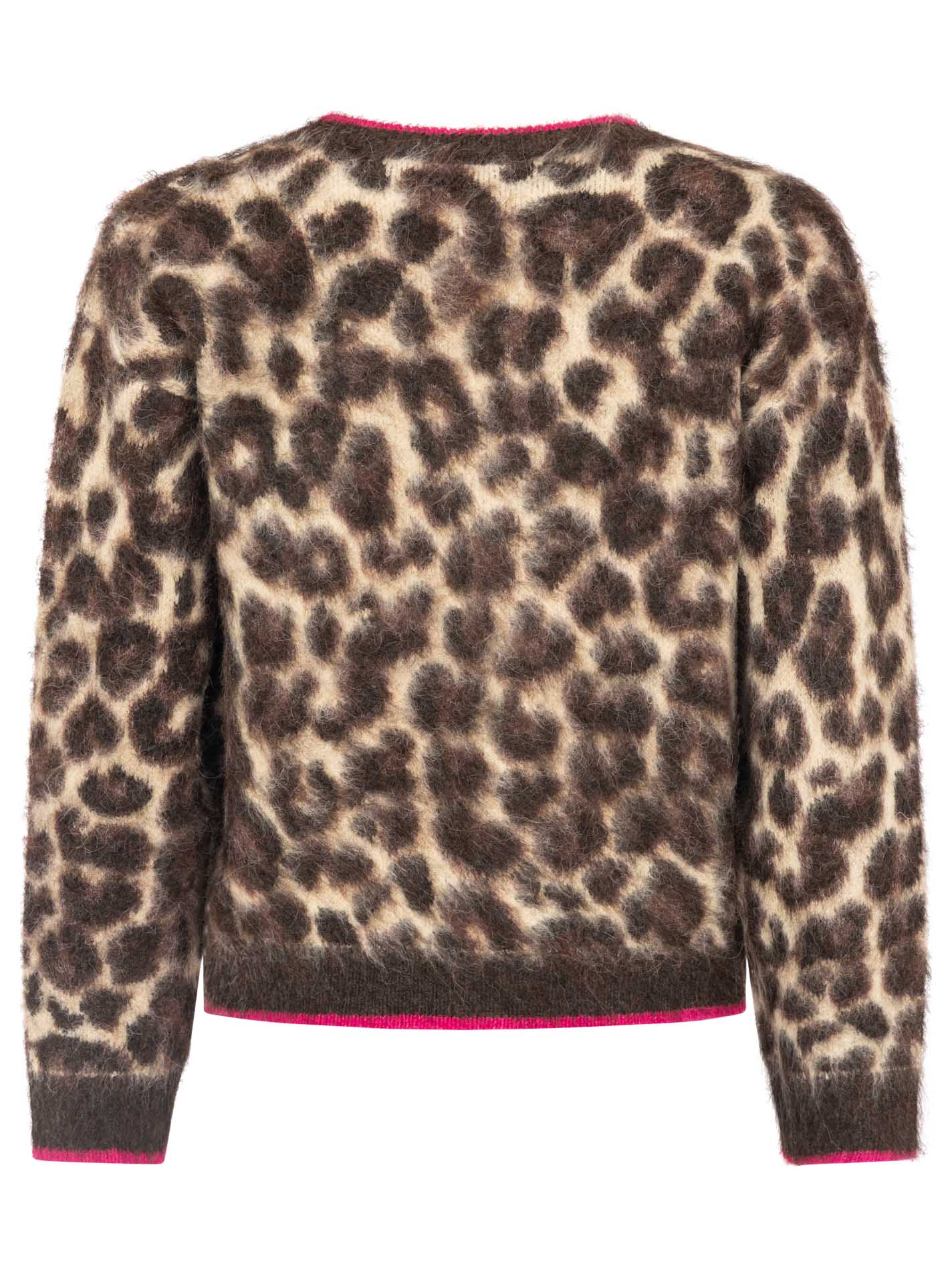 Zwillingsherz Strick Bomberjacke "Fluffy Leo" - Beige