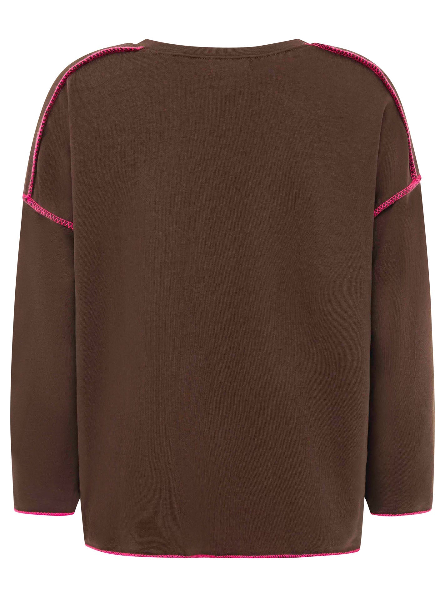 Zwillingsherz Sweatshirt Iconic Club Braun