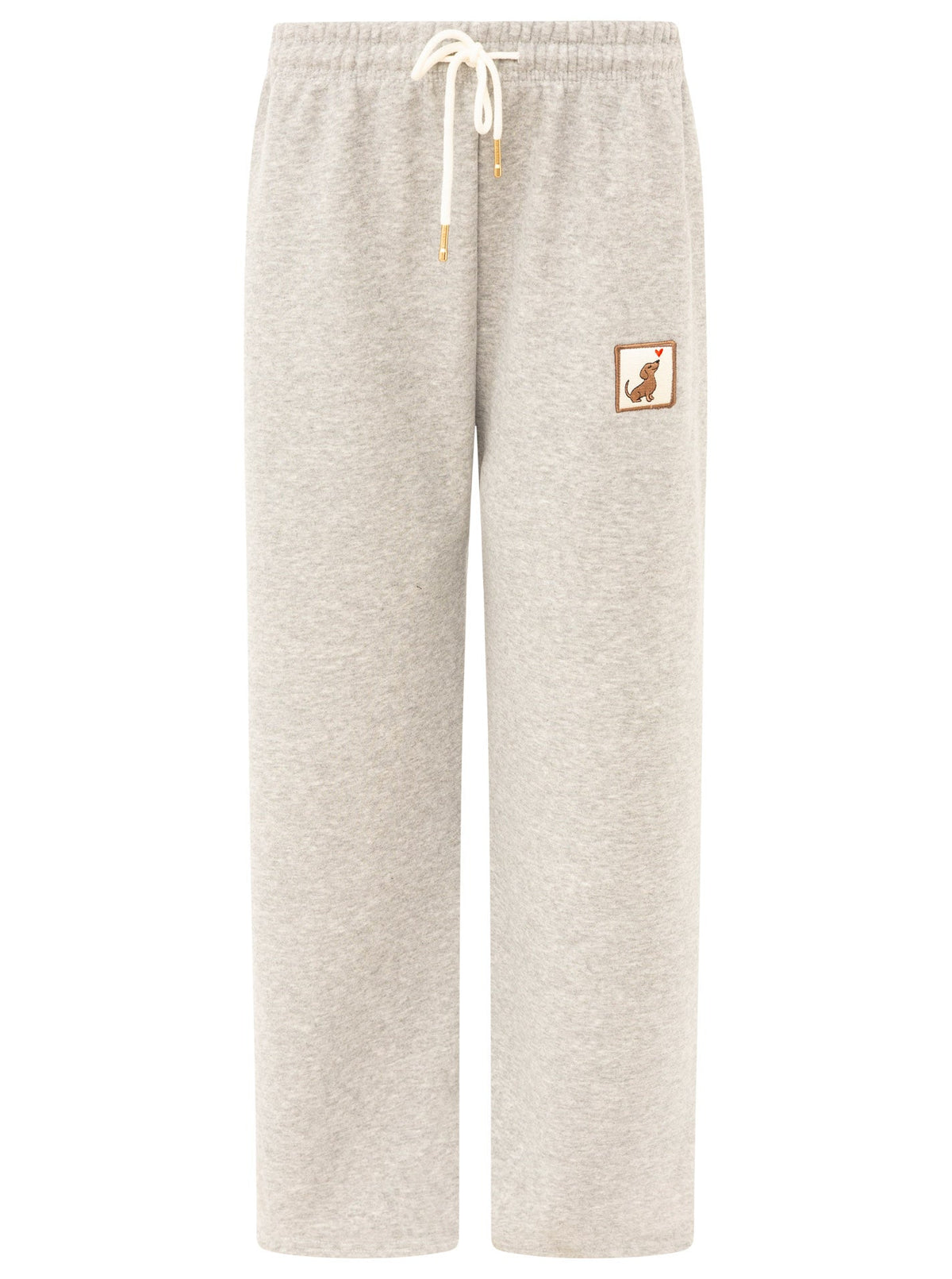 Zwillingsherz - Jogginghose "Dackel Patch" - Grau
