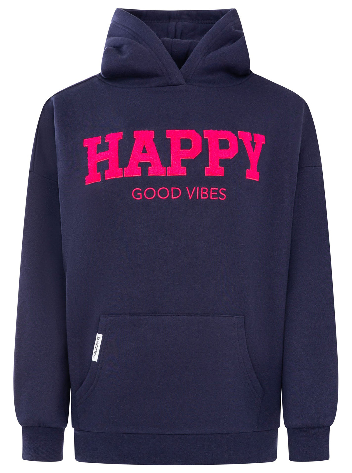 Zwillingsherz - Oversized Hoodie "Happy" - Marine