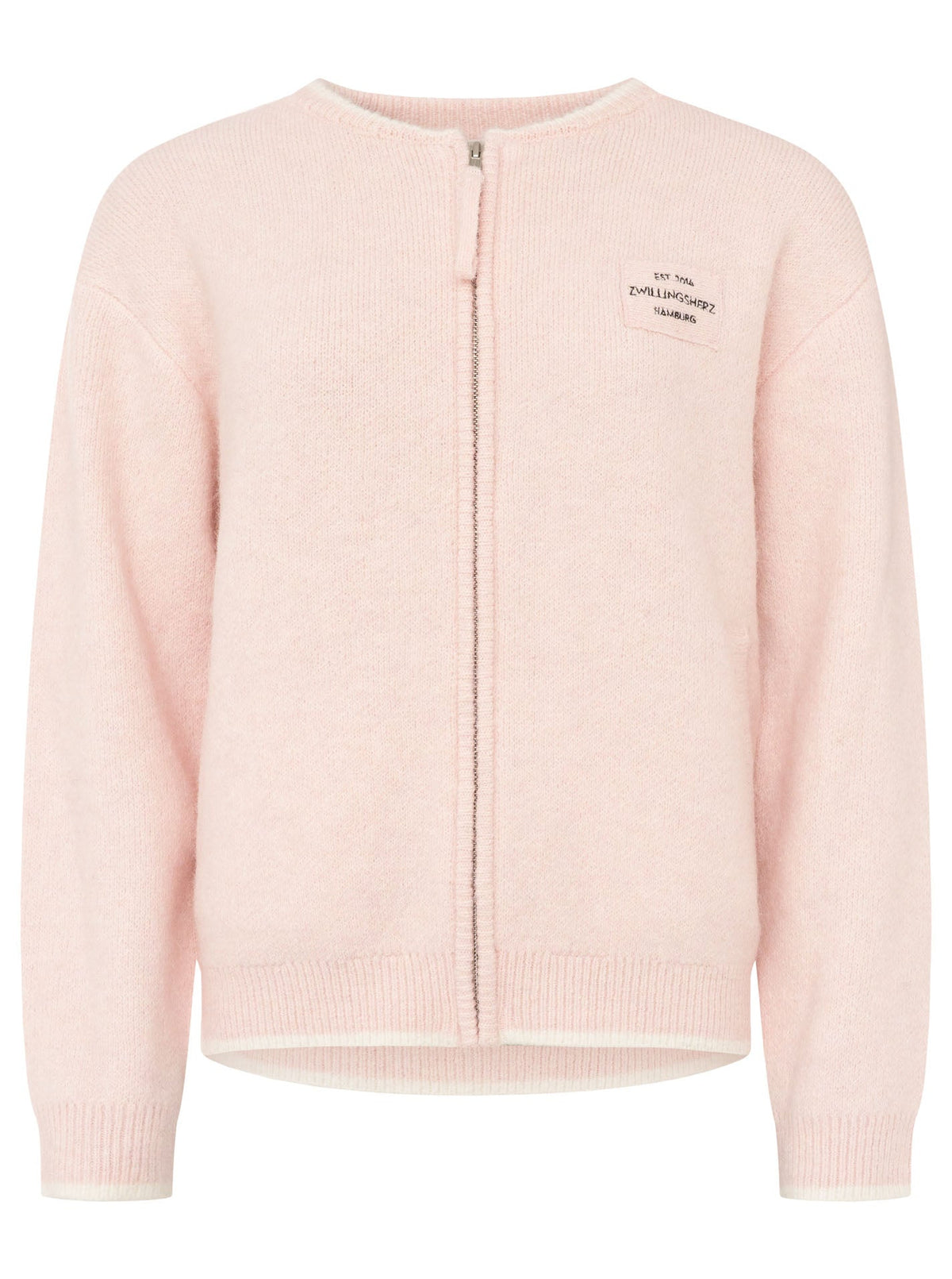 Zwillingsherz Strick Bomberjacke "ZH" - Rosa