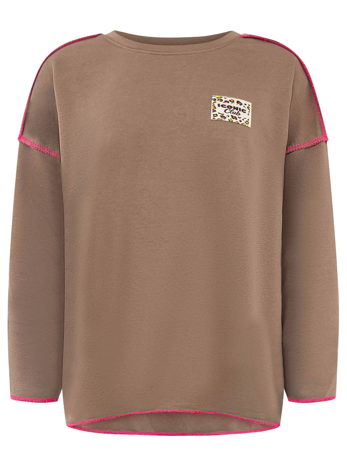 Zwillingsherz Sweatshirt Iconic Club Taupe