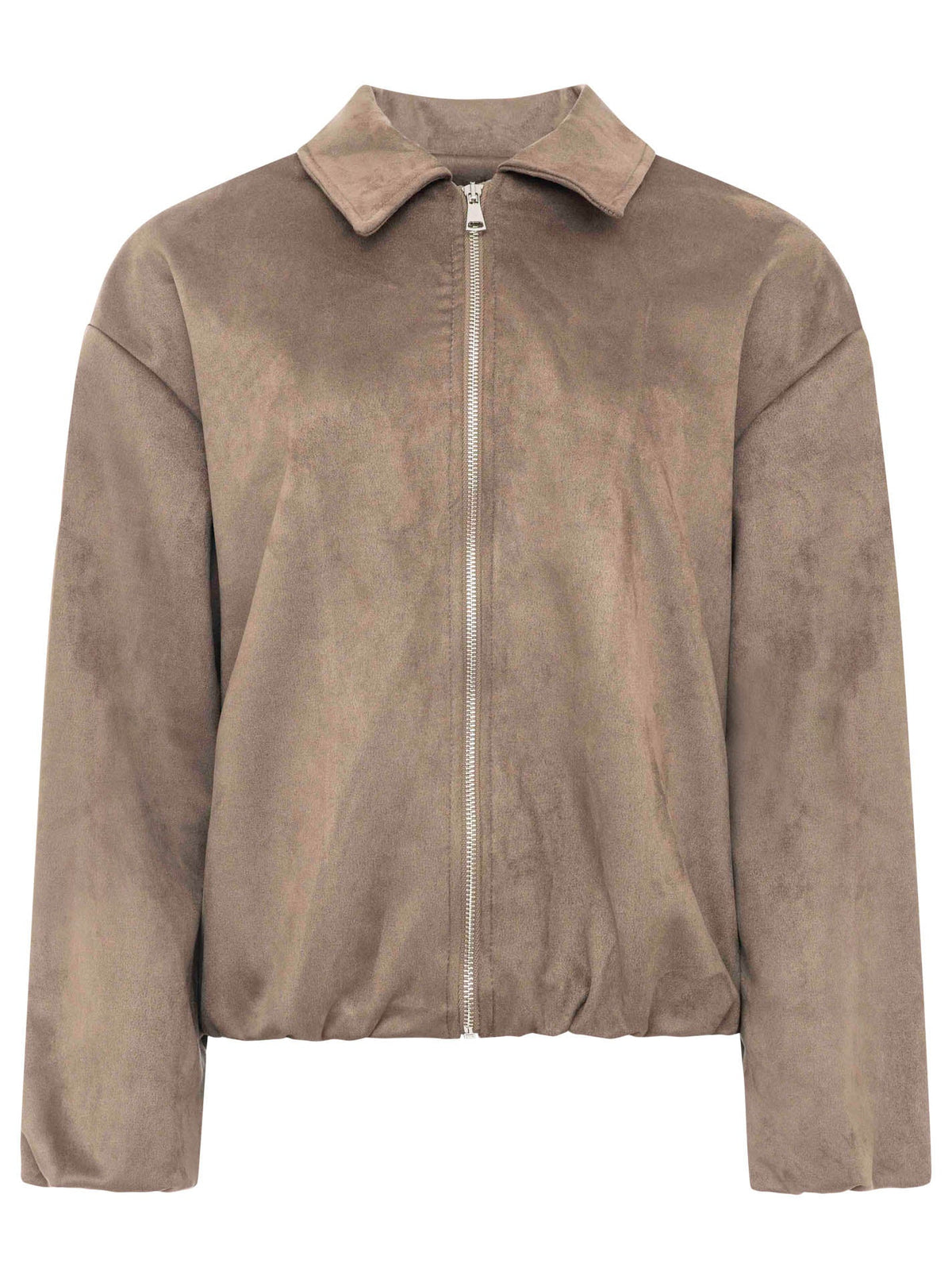 Zwillingsherz - Jacke Kunstwildleder "Night Time" - Taupe