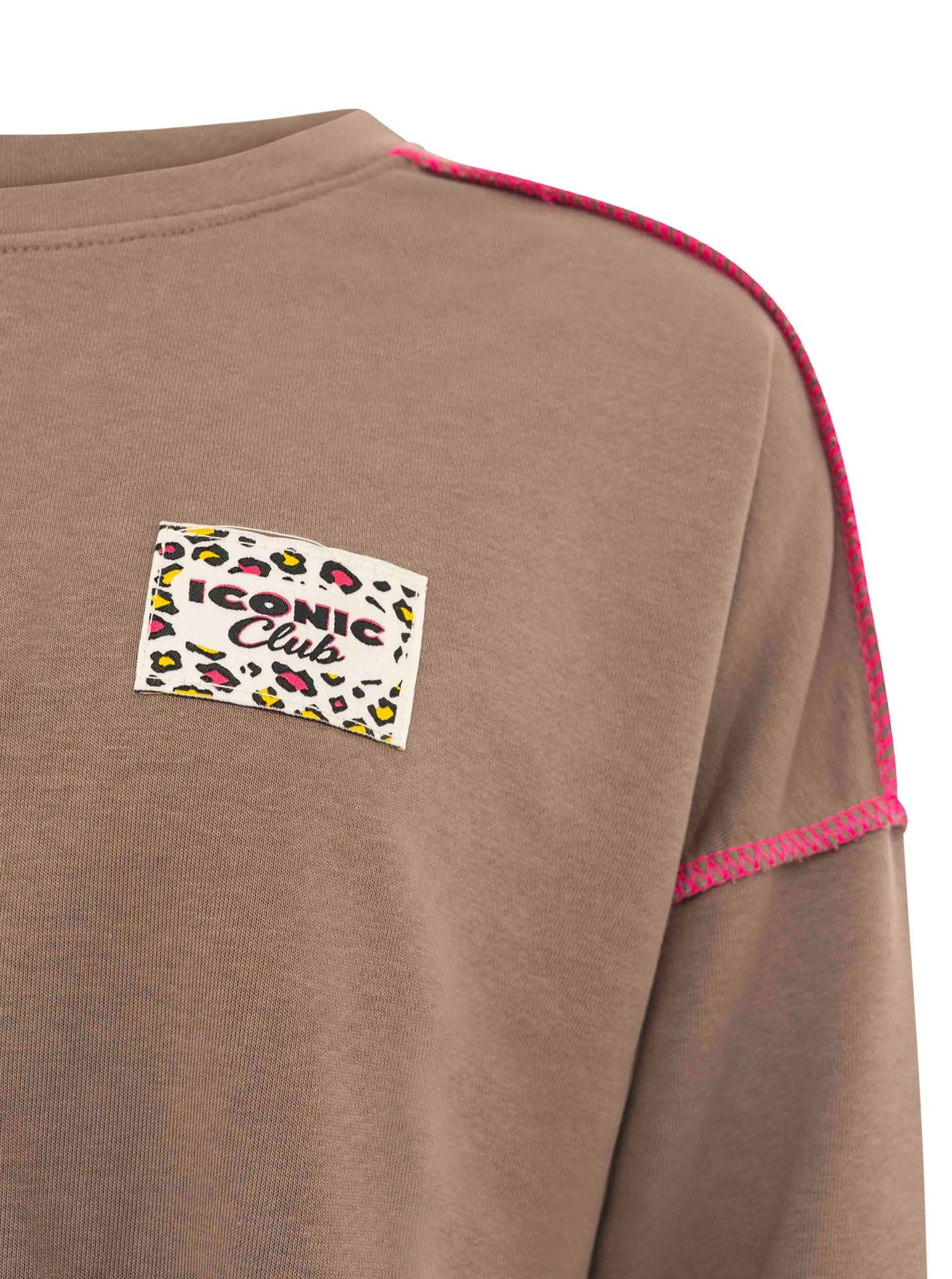 Zwillingsherz Sweatshirt Iconic Club Taupe