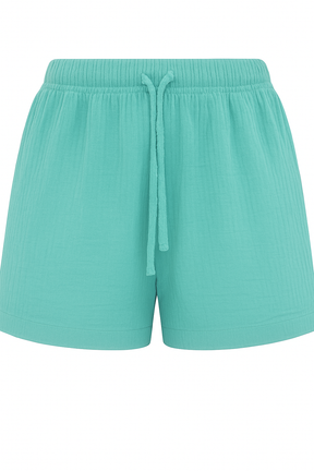 Musselin-Shorts in der Farbe Mint