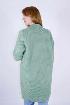 Strickjacke "Grobstrick" - Khaki