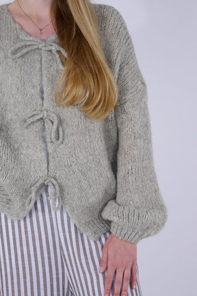 Flair - Cardigan mit Schleifen - Beige