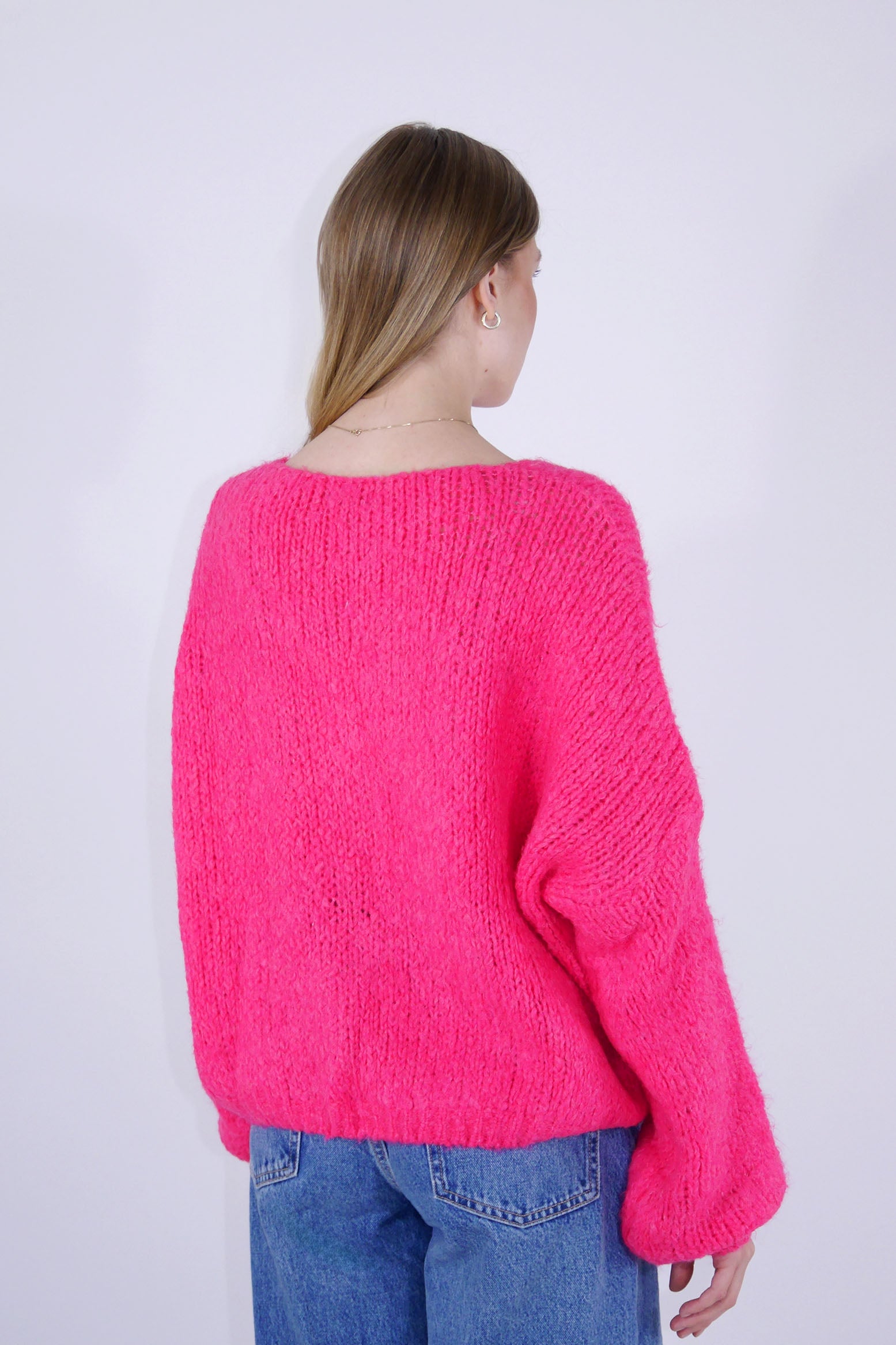 Flair - Cardigan mit Schleifen - Neon Pink