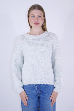 Pullover "Plüsch" - Hellblau