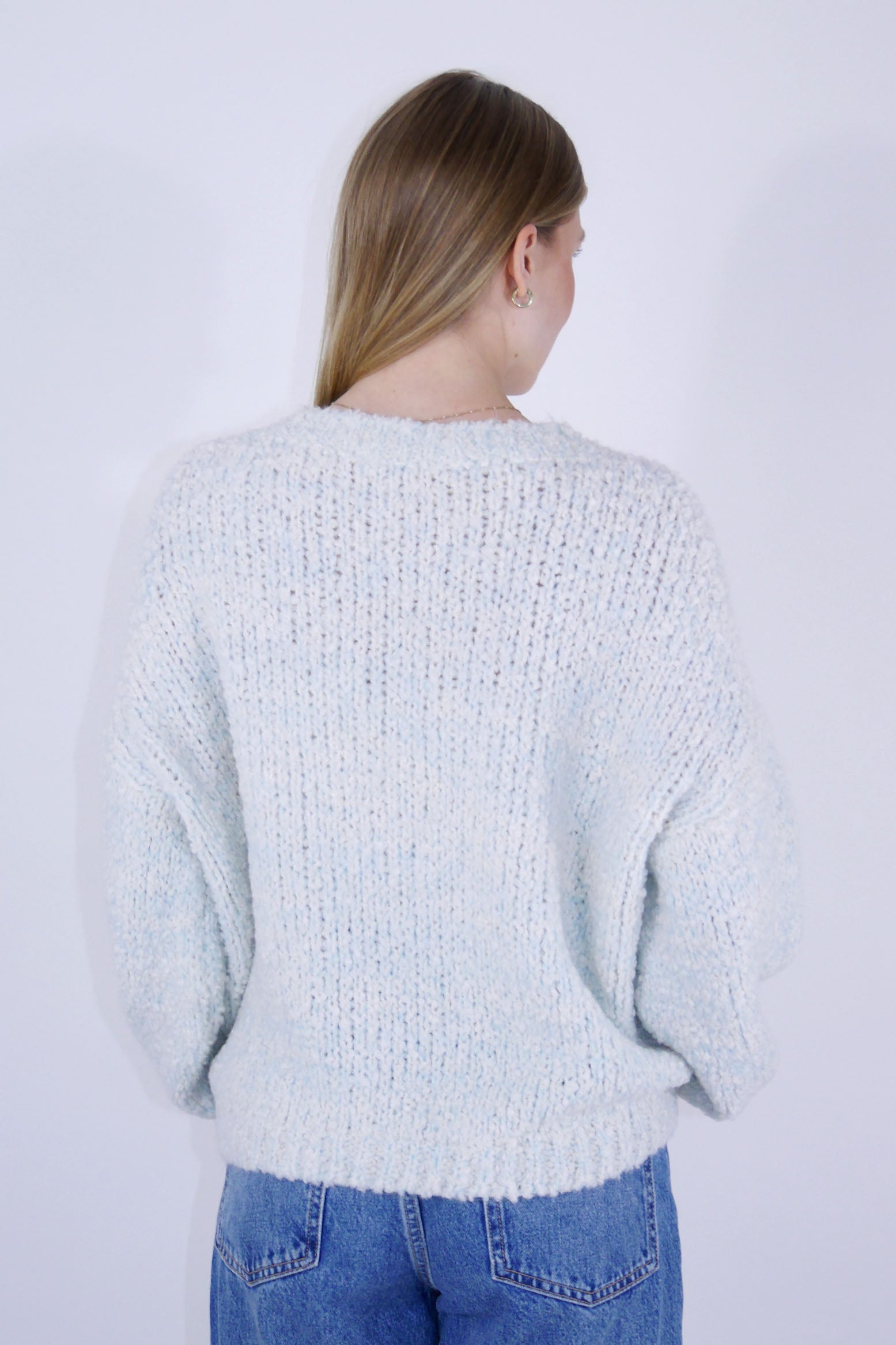 Pullover "Plüsch" - Hellblau