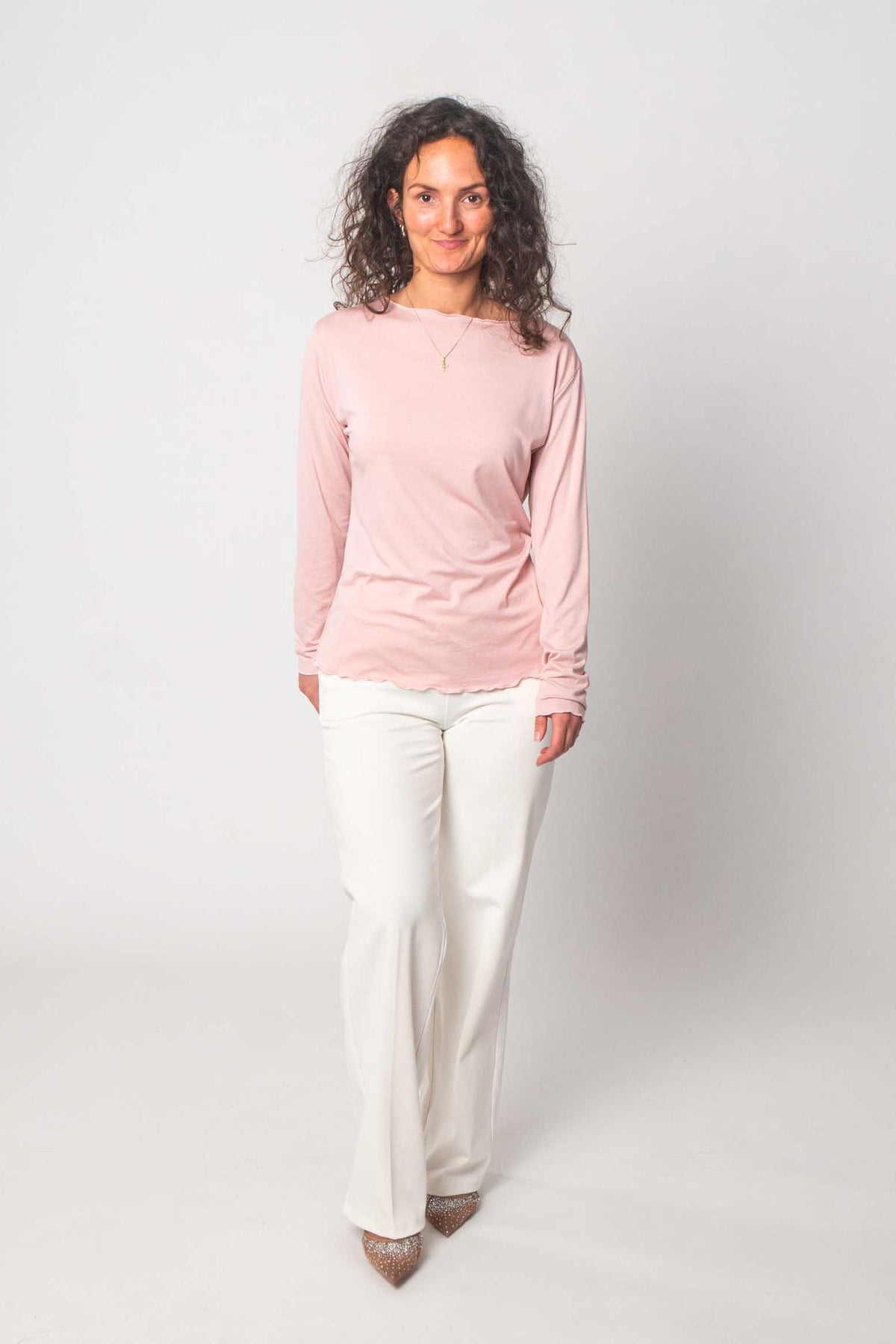 Langarmshirt "Sommer" - Rosa