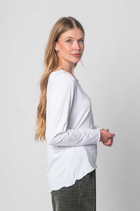 Langarmshirt "Sommer" - Weiß