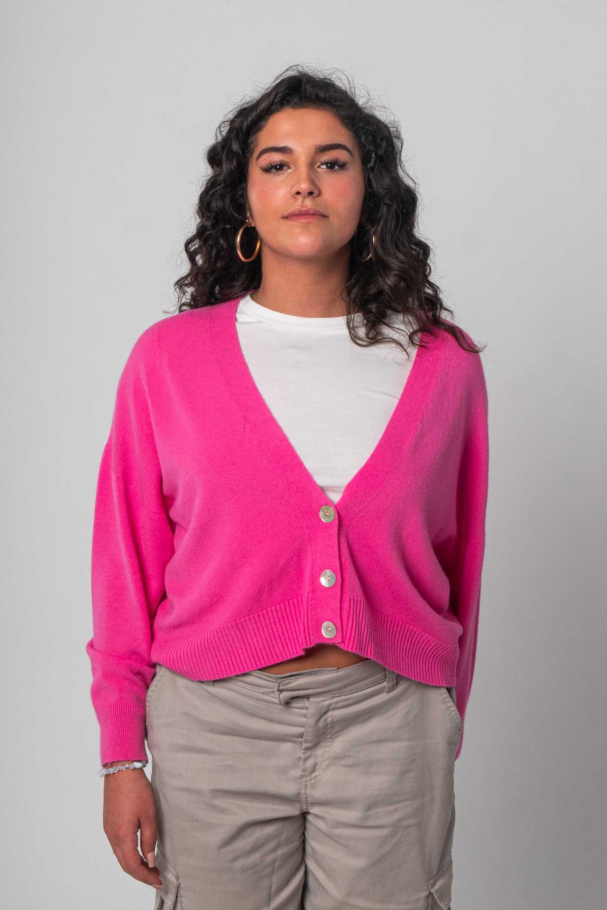 Lisa Style - Weicher Cardigan - Pink