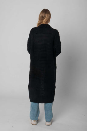 Flair - Strickjacke lang - Dunkelgrau - Anthrazit (etwas heller als auf dem Bild)