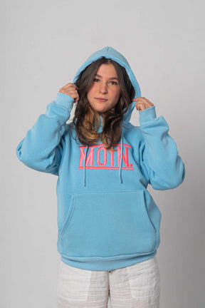 Flair Basic Moin Hoodie/Sweatshirt - Hellblau/Pink