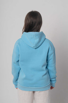 Flair Basic Moin Hoodie/Sweatshirt - Hellblau/Pink