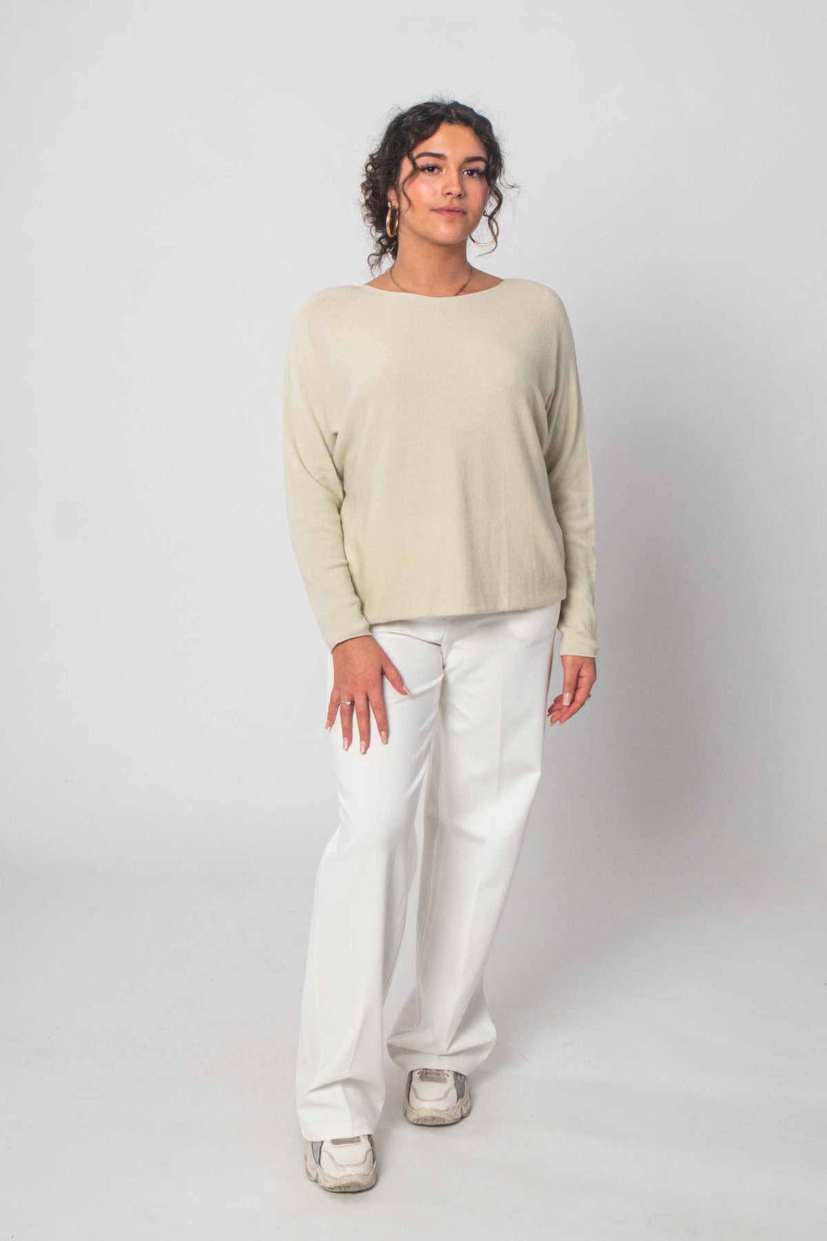 Pullover "Rundhals" - Beige