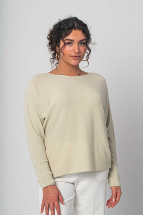Pullover "Rundhals" - Beige