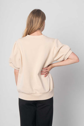 MOOIJ - T-Shirt aus fester Baumwolle - Beige