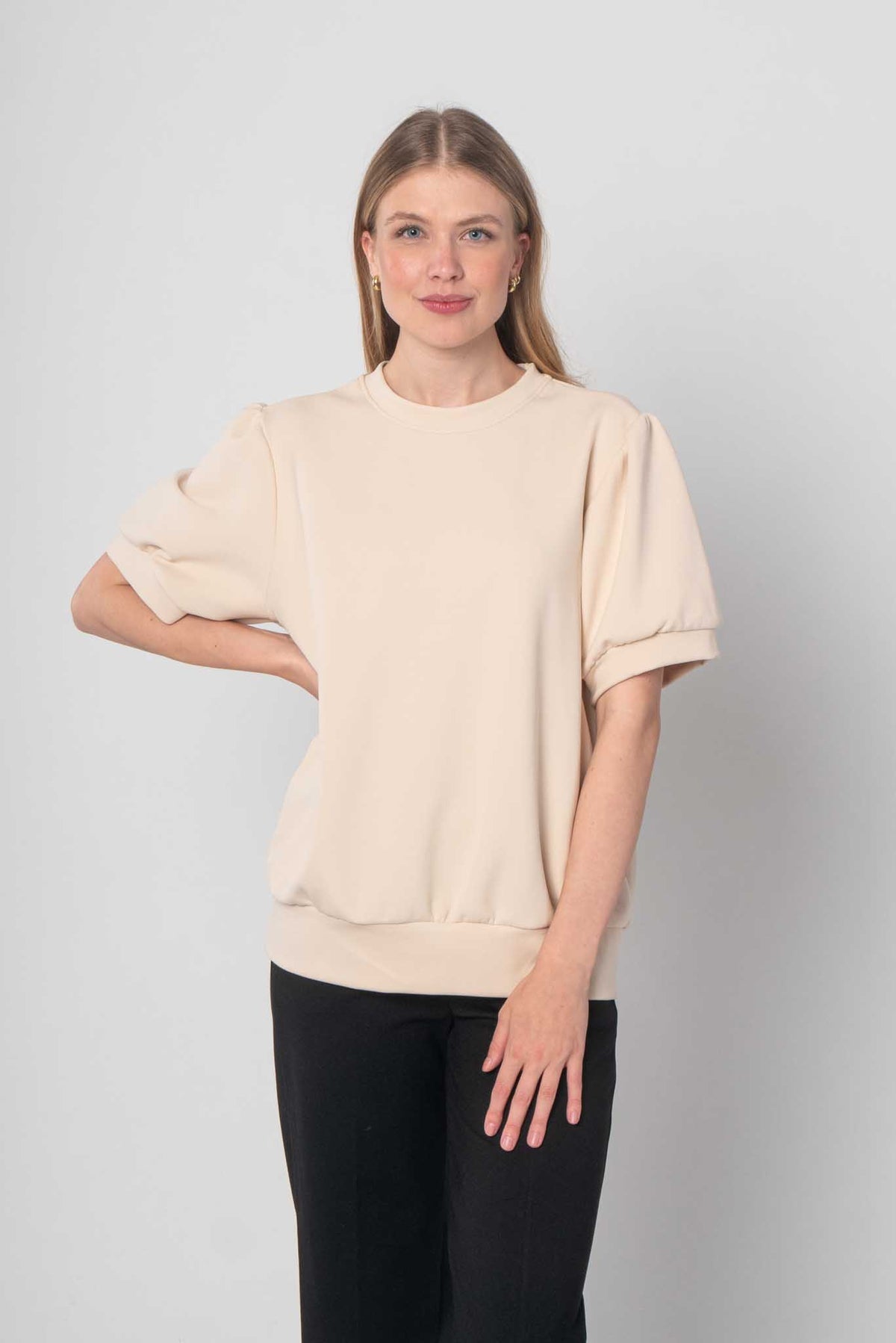 MOOIJ - T-Shirt aus fester Baumwolle - Beige