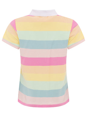 Zwillingsherz - Poloshirt "Rainbow"- Bunt