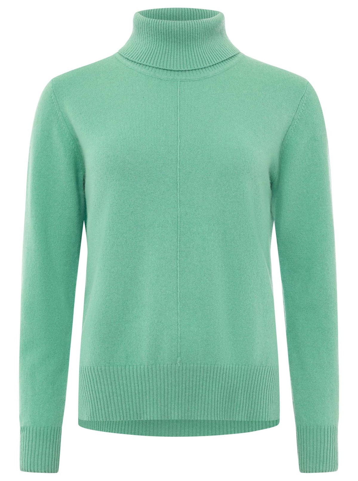 Zwillingsherz Kaschmir / Cashmere Rollkragen Pullover - Khaki