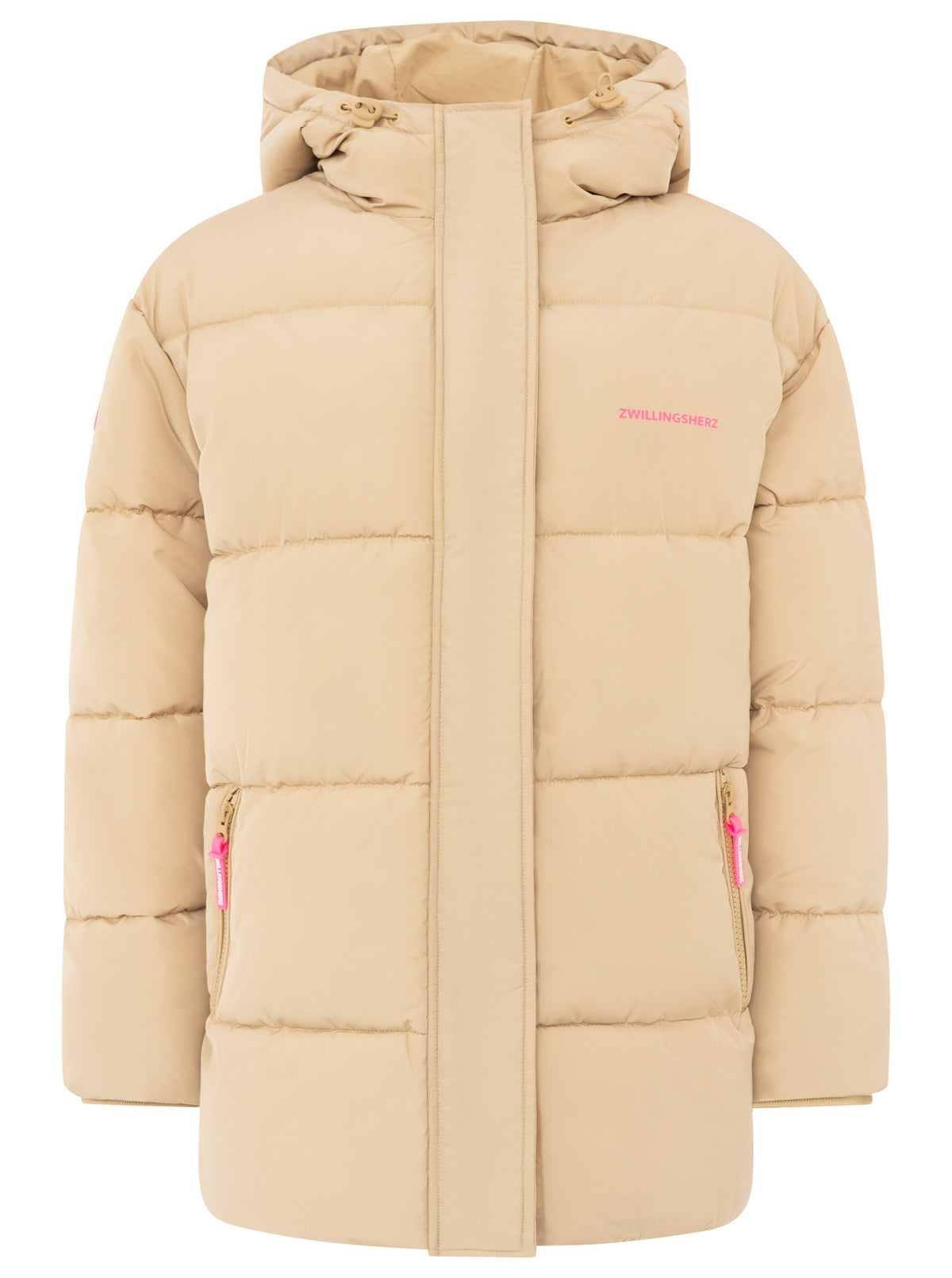 Zwillingsherz - Steppjacke "Love More" - Beige