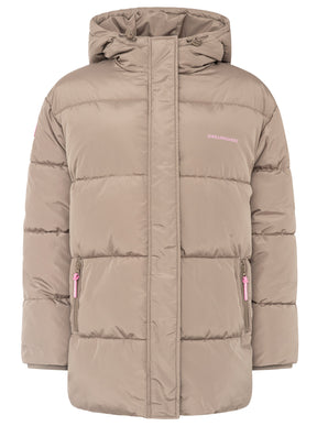 Zwillingsherz - Steppjacke "Love More" - Taupe