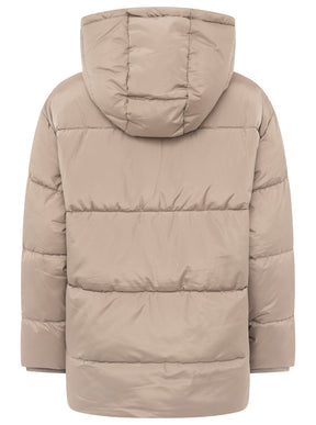 Zwillingsherz - Steppjacke "Love More" - Taupe