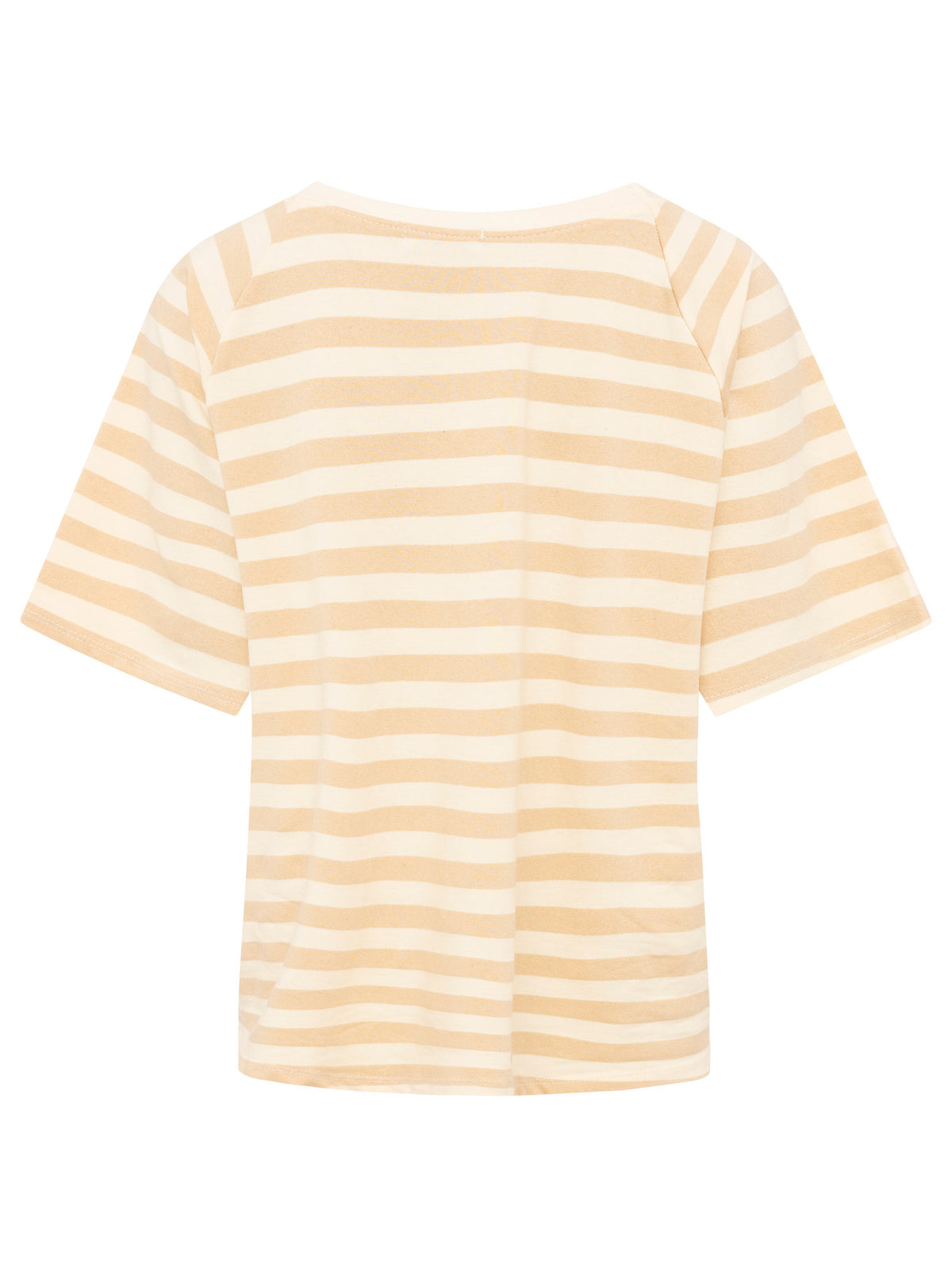 Zwillingsherz - T-Shirt "Love & Streifen" - Beige/Creme