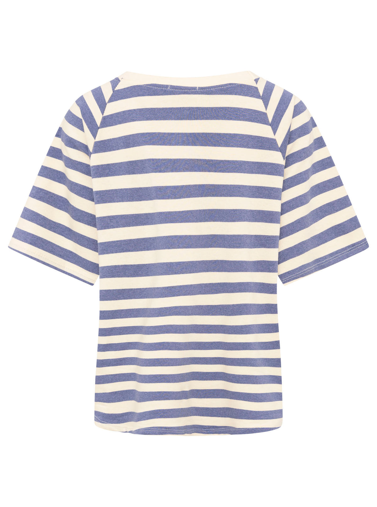 Zwillingsherz - T-Shirt "Love & Streifen" - Dunkelblau/Creme