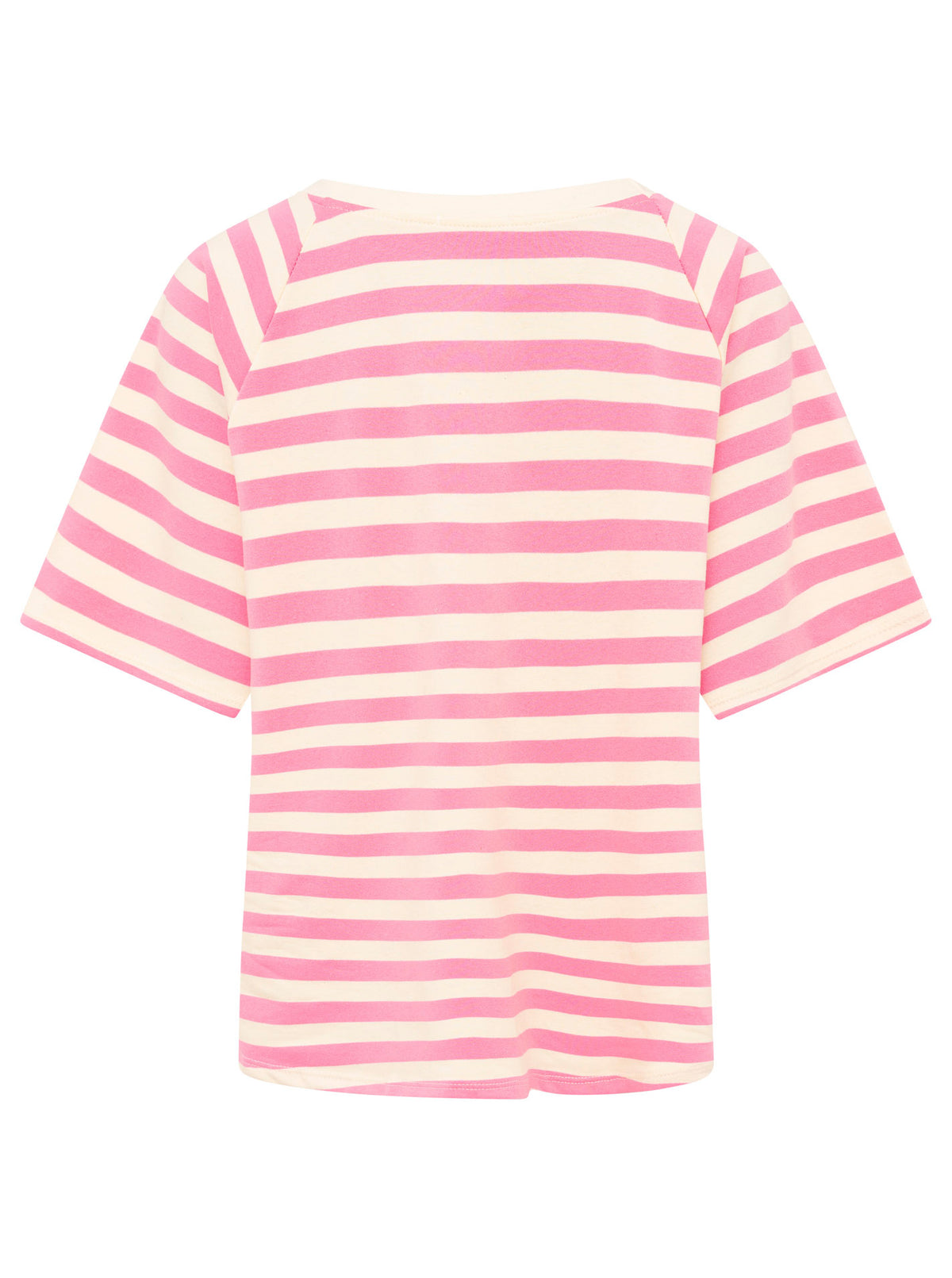 Zwillingsherz - T-Shirt "Love & Streifen" - Pink/Creme