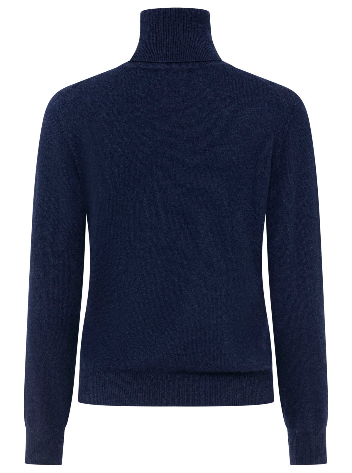 Zwillingsherz 100% Kaschmir Rollkragenpullover – Marine