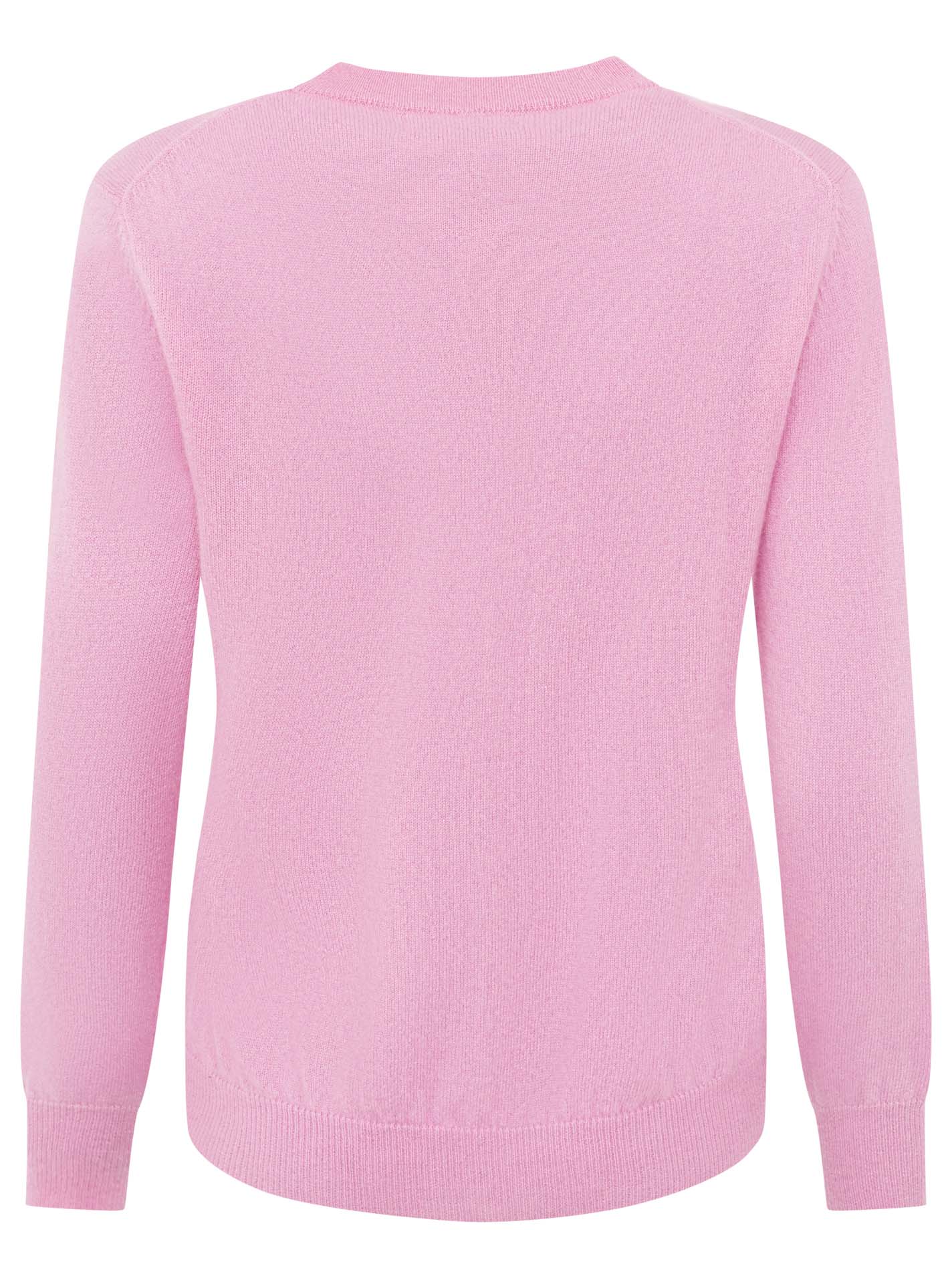 Zwillingsherz 100% Kaschmir / Cashmere Pullover Dackel - Rosa