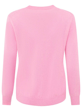 Zwillingsherz 100% Kaschmir / Cashmere Pullover Dackel - Rosa