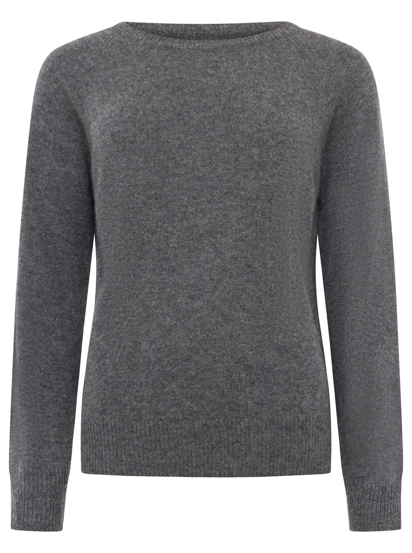 Zwillingsherz 100% Kaschmir / Cashmere Pullover - Anthrazit