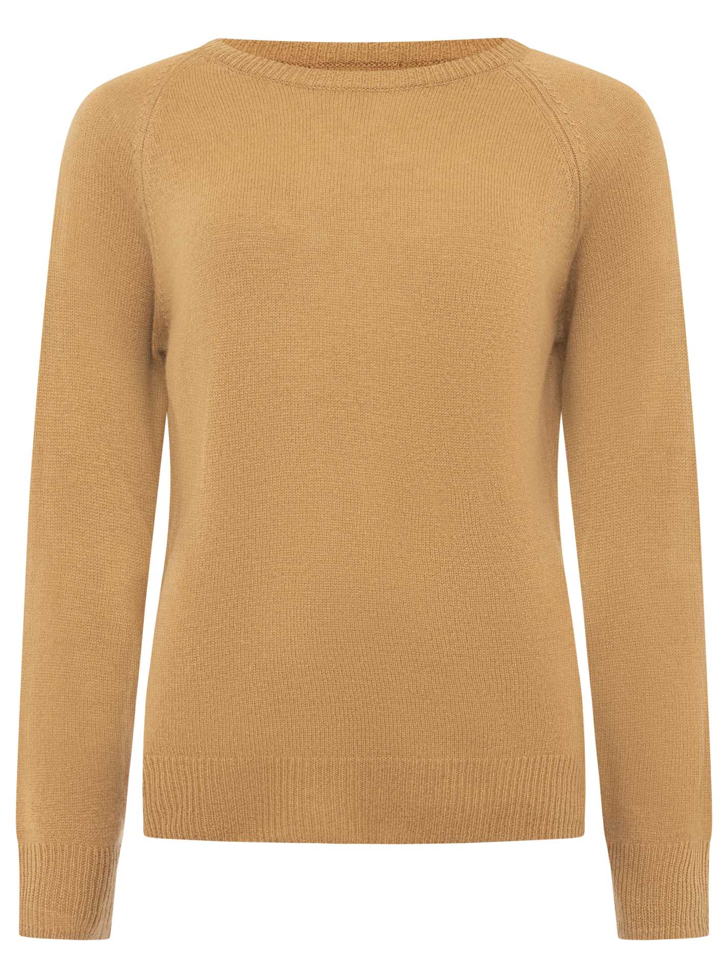 Zwillingsherz 100% Kaschmir / Cashmere Pullover - Camel